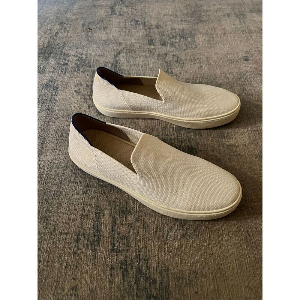 Rothy's Off White Cream The Original Slip On Sneaker Size 8